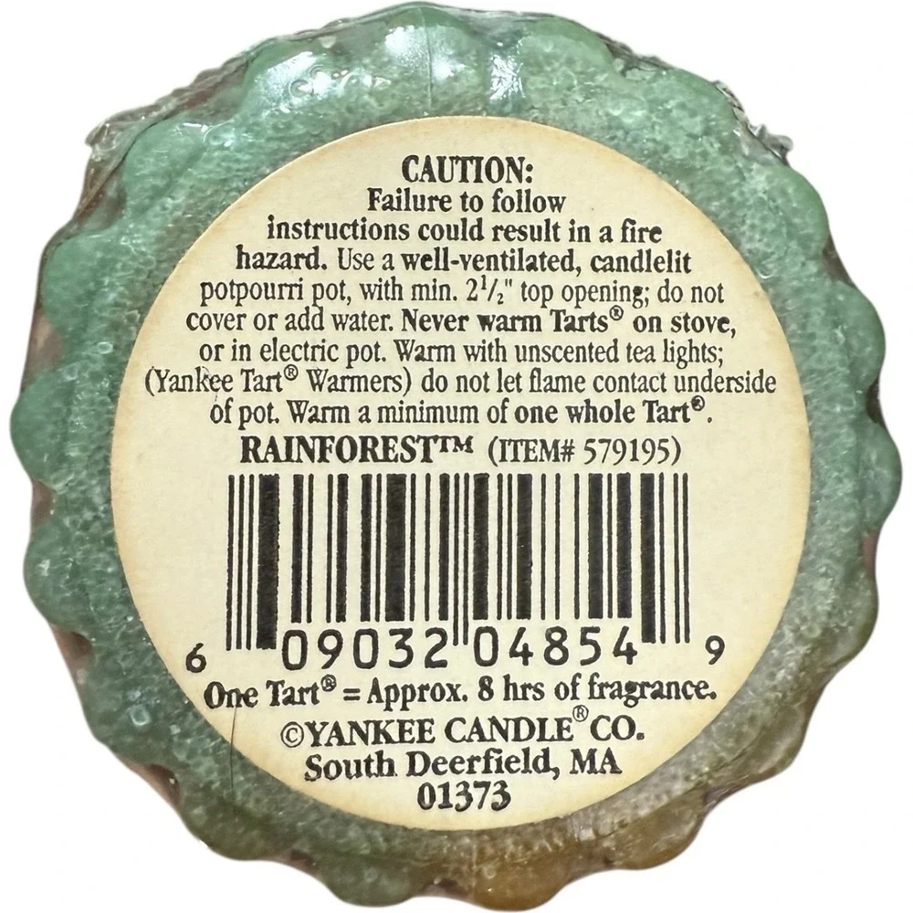 Yankee Candle Wax Tarts Potpourri‎ Lot of 3 Retired Discontinued RAINFOREST